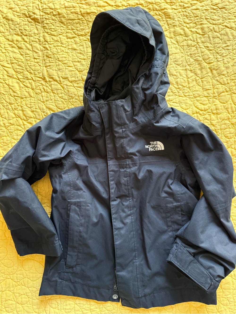 The North Face Kids black Hooded Rain Jacket
